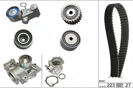 Роликовий модуль натягувача ременя (ролик, ремінь, помпа) INA 530 0426 30