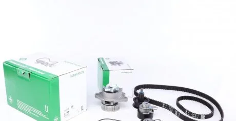 Водяной насос + комплект ремня ГРМ SKODA ROOMSTER (5J) 1.4 03/06 - 05/15 (Пр-во) INA 530 0538 30