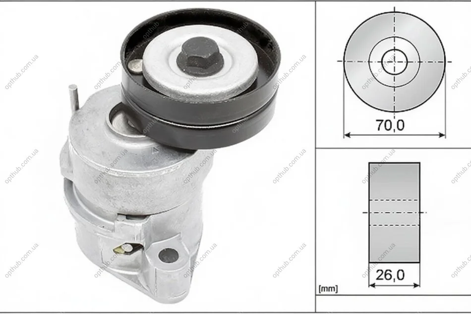 Планка натяжная OPEL (пр-во Ina) INA 534 0102 30 (фото 1)