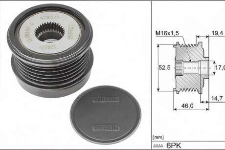 Шків генератора INA 535 0373 10