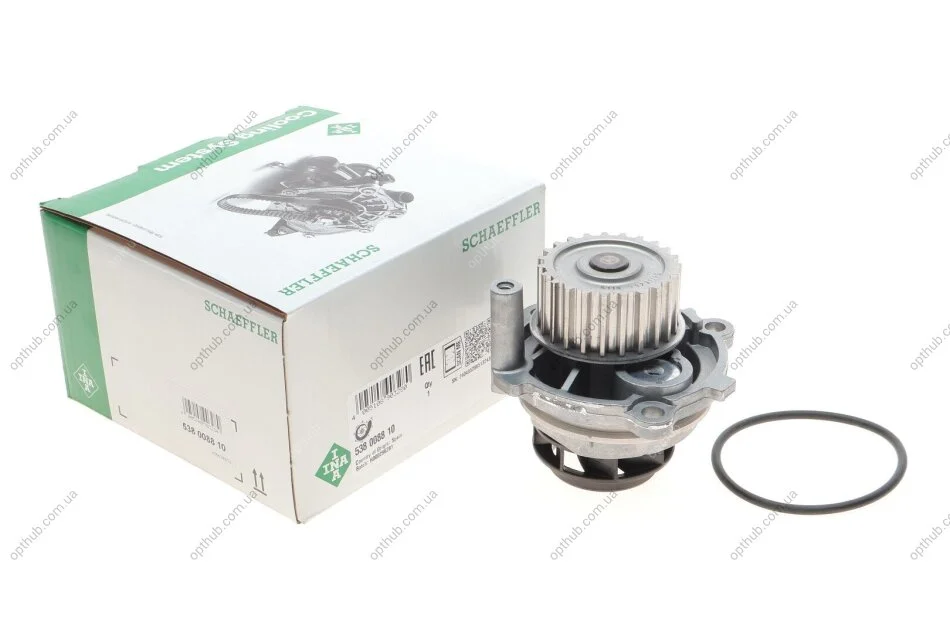 Насос водяний AUDI, SEAT, SKODA 06B121011C, 06B121011H, 06B121011M Ruville 65416 (вир-во) INA 538 0088 10 (фото 1)