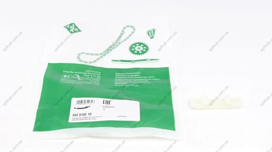 Планка заспокійника ланцюга ГРМ VAG 1,8/2,0 TFSI-2013 (вир-во) INA 552 0182 10 (фото 1)