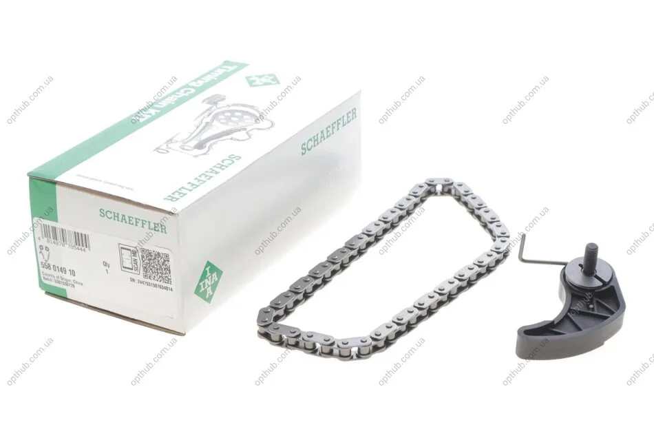 Комплект ланцюга, привод масляного насоса VAG 1.6/1.8 20V/2.0 1.9TDI (вир-во) INA 558 0149 10 (фото 1)