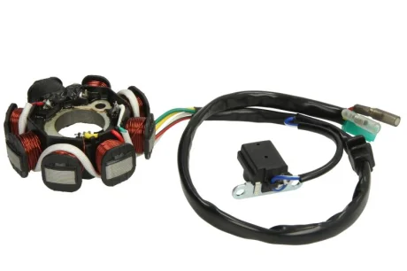 Статор генератора GY6-125 GY6-150 GY6-125 GY6-150 ((EN) No of coils: 8, (EN) with pulser) CHIŃSKI SKUTER/MOPED/MOTOROWER/ATV 4T Inparts IP000501