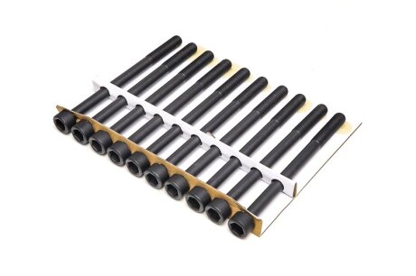 Комплект болтів з шестигранною головкою з чорного металу JAKOPARTS J1283003