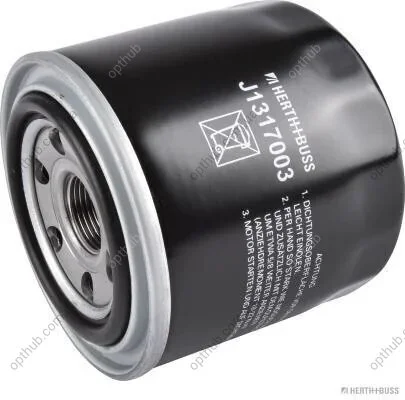 Фильтр масляный HYUNDAI ACCENT I (X-3) 1.3, 1.3 I 12V, 1.5 I 12V, 1.5 I 16V, ACCENT II (LC) 1.3, 1.5, JAKOPARTS J1317003 (фото 1)