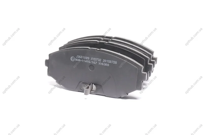 Колодки гальмівні Nissan MAXIMA QX 00- (вир-во Jakoparts) JAKOPARTS J3601089 (фото 1)