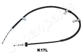 Трос ручного тормоза левый барабанный на Пиканто 2004 без ABS JAPANPARTS BCK17L