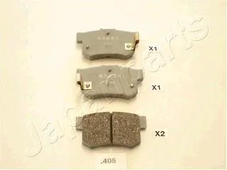 Колодки тормозные дисковые HONDA зад. ACCORD 90-98 JAPANPARTS PP405AF (фото 1)