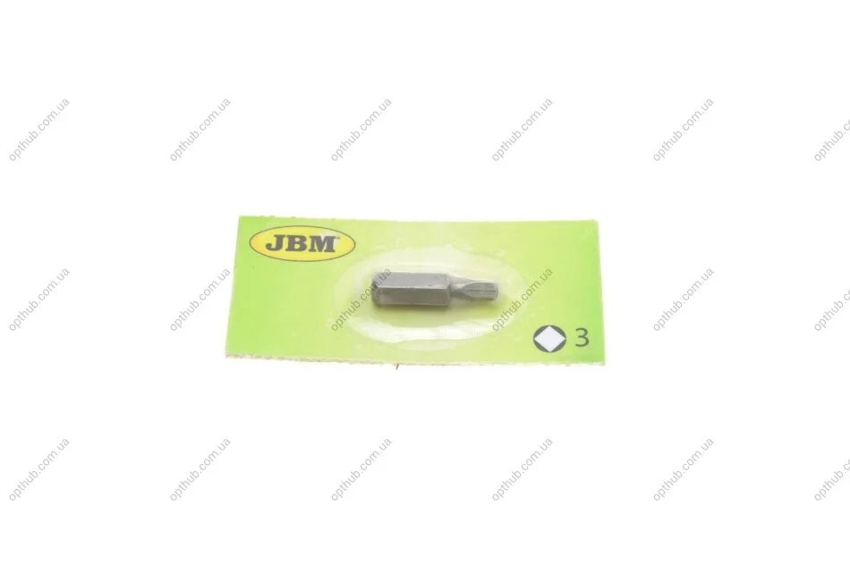 Бита гвинтова плоска M6 ALLEN SQUARE 3 (opt-om) JBM 10307 (фото 1)