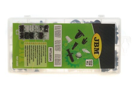 Набір кліпс пластикових (132шт) (Mitsubishi) (opt-om) JBM 52895