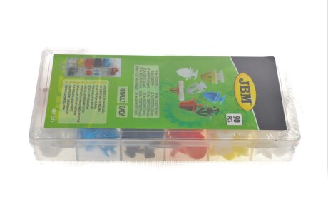 Набір кліпс пластикових для молдингів (90шт) (Renault/Dacia) (opt-om) JBM 53711