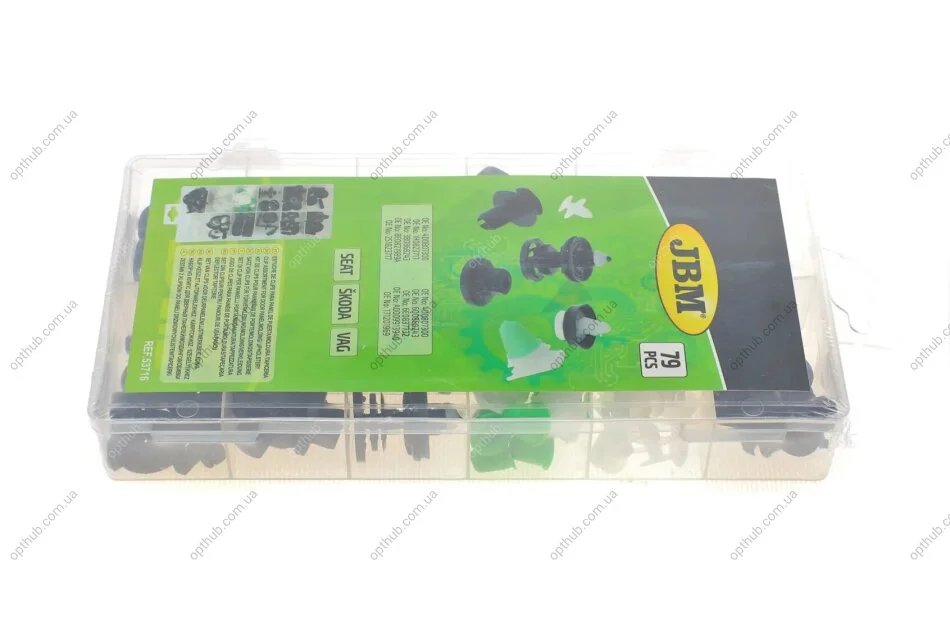 Набир клипс пластикових универсальних (79шт) (VAG) (opt-om) JBM 53716 (фото 1)