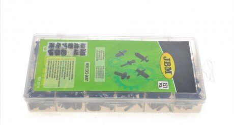 Набір кліпс пластикових для обивки (151шт) (Mercedes-Benz) (opt-om) JBM 53718