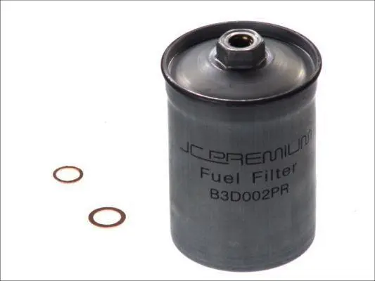 Паливний фільтр VOLVO 240, 260, 440, 460, 480 ALFA ROMEO 145, 155, 164, 166, 75, GTV, SPIDER AUDI 80 B1, 80 B4, A4 B5, A6 C5, A8 D2, ALLROAD C5, CABRIOLET B3, COUPE B3, V8 1.0-6.0 08.74-06.07 JC PREMIUM B3D002PR (фото 1)