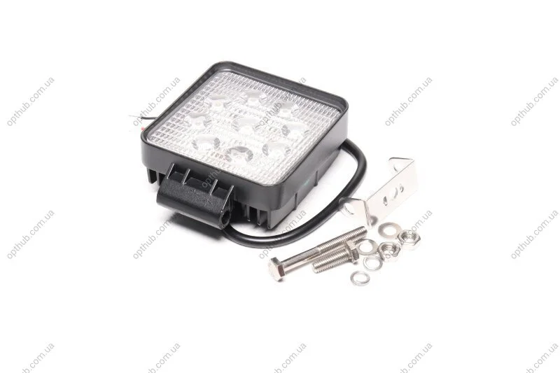 Фара LED квадр. 27W, 9 ламп, 110*164мм, 1800Lm широкий промінь 12/24V 6000K (LITLEDA,) JUBANA 453701038 (фото 1)