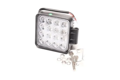 Фара LED квадратная 48W, 16 ламп, 110*164мм, 3300Lm узкий луч 12/24V 6000K (LITLEDA,) JUBANA 453701051