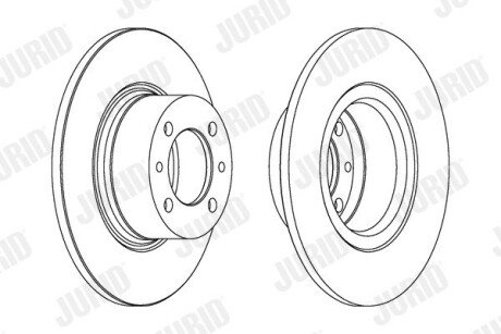 Диск гальмівний ВАЗ 2101 передн. (2 шт.) C.I.U Jurid 561074J