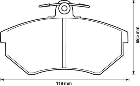 JURID - Гальмівні колодки до дисків Jurid 571357J
