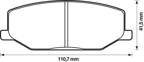 JURID - Гальмівні колодки до дисків Jurid 572226J (фото 1)