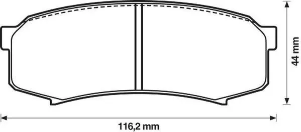 JURID - Гальмівні колодки до дисків Jurid 572245J (фото 1)