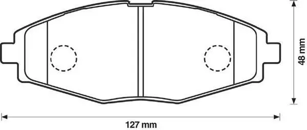 JURID - Гальмівні колодки до дисків Jurid 572402J (фото 1)