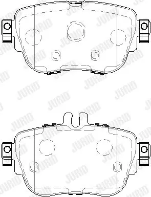 JURID - Гальмівні колодки до дисків Jurid 573843J (фото 1)