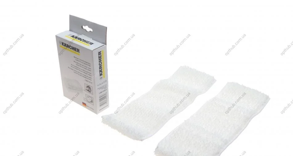 Набир салфеток микрофибрових для насадки Comfort Plus (для пароочистителя SC4/SC5) (2шт) (opt-om) KAERCHER 2.863-020.0 (фото 1)