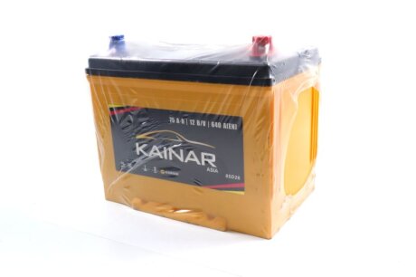 Акумулятор 75Ah-12v Asia (258x173x220),R,EN640 Азія KAINAR 070 341 0 110