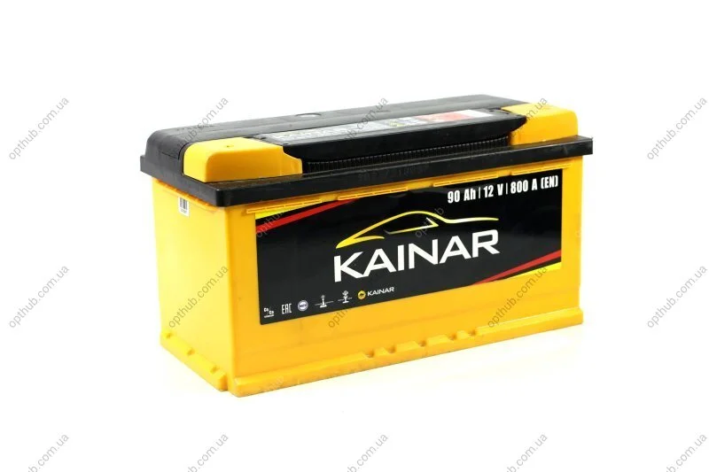 Аккумулятор 90Ah-12v Standart+ (353х175х190),L,EN800 KAINAR 090 261 1 120 ЖЧ (фото 1)