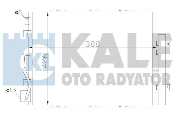 Радіатор кондиціонера Kia Sorento I Condenser KALE OTO RADYATOR Kale 342625 (фото 1)