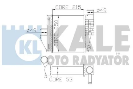 Інтеркулер Citroen C4 Grand Picasso II, C4 Picasso II KALE OTO RADYATOR Kale 342815