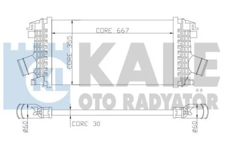 Інтеркулер Chevrolet Cruze, Orlando, Opel Astra J, Astra J Gtc KALE OTO RADYATOR Kale 344900