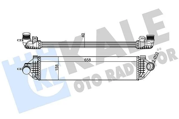 Інтеркулер Ford C-Max II, Focus III, Grand C-Max, Kuga II KALE OTO RADYATOR Kale 344915 (фото 1)