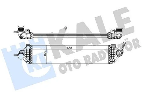 Інтеркулер Ford C-Max II, Focus III, Grand C-Max, Kuga II KALE OTO RADYATOR Kale 344915