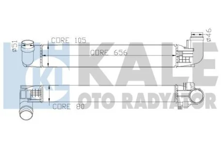 Інтеркулер Renault Duster (10-) KALE OTO RADYATOR Kale 345090