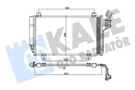 Радіатор кондиціонера Mazda 6 KALE OTO RADYATOR Kale 345495