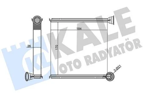 Радіатор обігрівача Audi A3 - Seat Leon, Leon Sc, Leon St - Skoda Octavia KALE OTO RADYATOR Kale 346265
