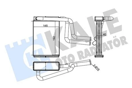 Радіатор обігрівача Ford Mondeo I, II, III KALE OTO RADYATOR Kale 347130