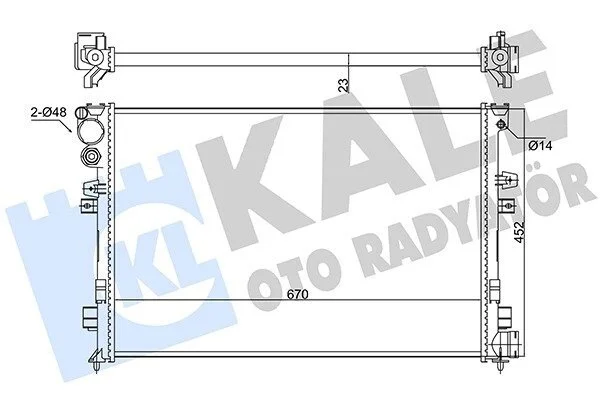 Радіатор охолодження Citroen Jumpy KALE OTO RADYATOR Kale 347220 (фото 1)