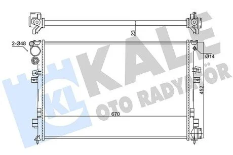 Радіатор охолодження Citroen Jumpy KALE OTO RADYATOR Kale 347220