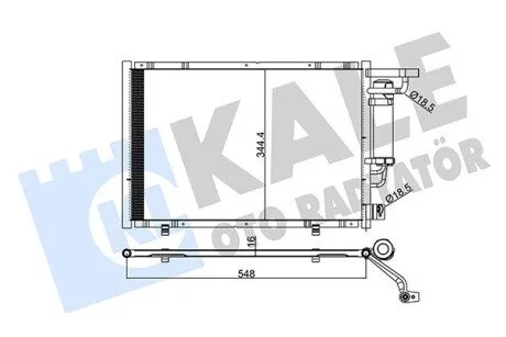 Радіатор кондиціонера Ford B-Max, Fiesta VI, Ka+, Transit Courier KALE OTO RADYATOR Kale 347320