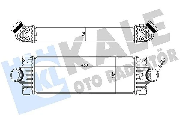 Інтеркулер Ford Transit, Transit Custom KALE OTO RADYATOR Kale 351285 (фото 1)