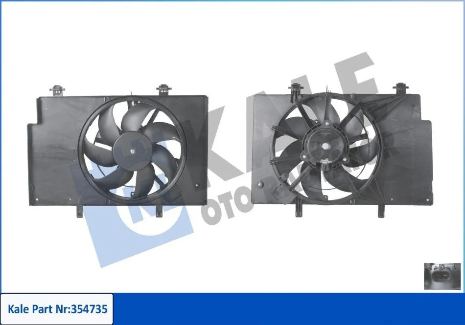 Вентилятор охолодження радіатора з кожухом Ford B-Max, Fiesta VI KALE OTO RADYATOR Kale 354735 (фото 1)
