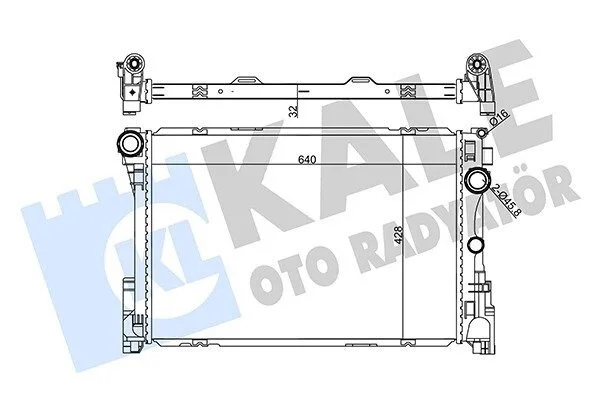 Радіатор охолодження MB C-Class KALE OTO RADYATOR Kale 355655 (фото 1)