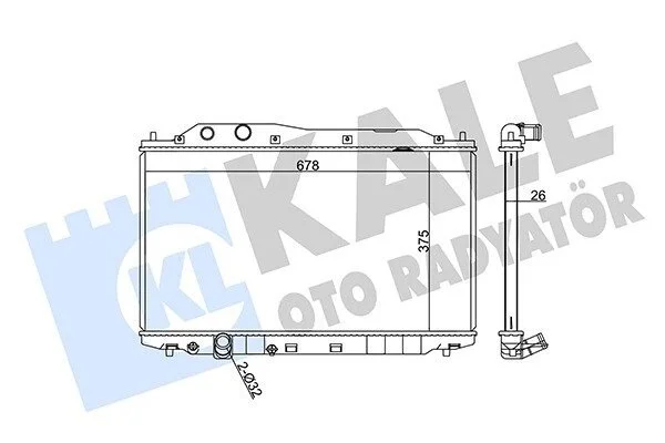 Радіатор охолодження Honda Civic VIII KALE OTO RADYATOR Kale 357200 (фото 1)