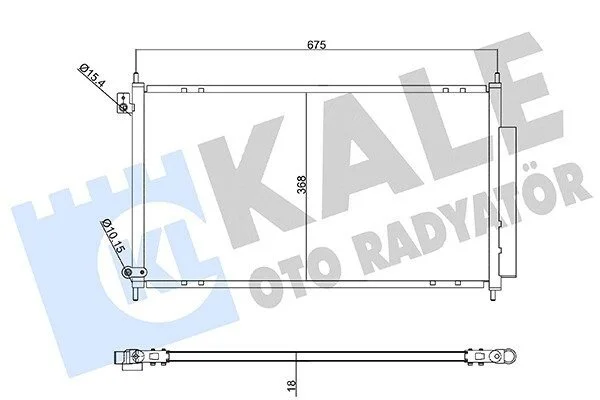 Радіатор кондиціонера Honda Accord VII (04-) KALE OTO RADYATOR Kale 358210 (фото 1)