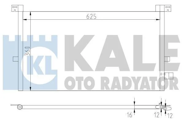 Радіатор кондиціонера Ford Mondeo III (02-) KALE OTO RADYATOR Kale 378700 (фото 1)