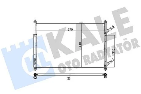 Радіатор кондиціонера Suzuki Grand Vitara II KALE OTO RADYATOR Kale 383000