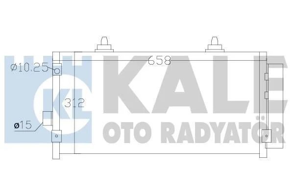 Радіатор кондиціонера Subaru Forester, Impreza, Xv KALE OTO RADYATOR Kale 389500 (фото 1)